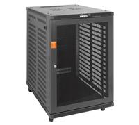 Tecmojo 18U 600mm Depth Wall Mount Server Cabinet with Casters, IT Network Rack Enclosure Lockable Door and Side Panels Black, Mesh Door, for 19” IT Equipment, A/V Devices