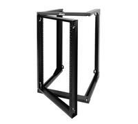 Tecmojo 18U Wall Mount Rack, Server Rack,Open Frame Server Rack,Network Rack for 19inch Computer/AV/Data/IT/Media Equipment,18inch Depth,16inch Apart Mounting Holes,Swing Gate,Square and Tapped Holes