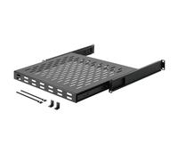 Tecmojo 1U 4-Post Server Rack and Network Rack Sliding Shelf Adjustable Depth 13.8''~19.7" with M6 Screws and Anti-slip stop