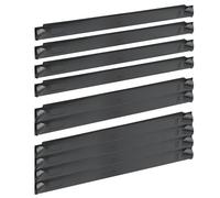 Tecmojo 1U Blank Panel, Plastic Rack Blank Panel, Rack Mount Plate for 19 in Server Rack Enclosure or Network Cabinet, Toolless Mounting, Black(10 Pack)
