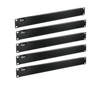 Tecmojo 1U Blank Panel, Solid Rack Blank Panel, Rack Mount Plate for 19in Server Network Rack Enclosure/Cabinet, Black(5 Pack)