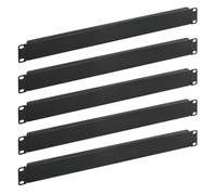 Tecmojo 1U Rack Blank Panel, Solid Rack Mount Plate for 19in Server Network Rack Enclosure/Cabinet, Black,5 Pack