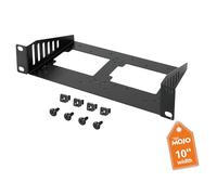 Tecmojo 1U Rack Mount SBC Shelf, 3.98" Depth, Supports Raspberry Pi/Jetson Nano and 2.5" HDD/SSD, for 10" Server Rack & Network Cabinet, Black