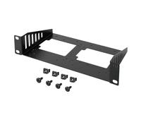 Tecmojo 1U Rack Mount SBC Shelf, 3.98" Depth, Supports Raspberry Pi/Jetson Nano and 2.5" HDD/SSD, for 10" Server Rack & Network Cabinet, Black