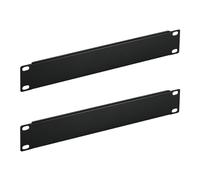 Tecmojo 2 Pack 1U Blank Rack Mount Panel, Steel Patch Panel Filler for 10" Server Rack, Network Cabinet, Data Center, Home Labs, Black