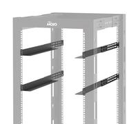 Tecmojo 2 Pack 1U Universal Rack Mount Rails,4-Post Server Rack Shelf Rail with 20.9"-32" Adjustable Depth Fit for Non-Rack Mountable Server/Networking/AV/IT Equipment
