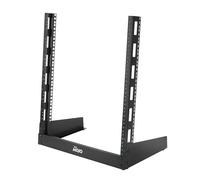 Tecmojo 2 Post 12U Desktop Server Rack Small Open Frame Rack for 19in AV/Data/Audio/Studio Equipment Free Standing Home/Office Rack,Tapped Hole
