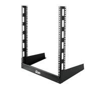 Tecmojo 2 Post Desktop Server Rack Small Open Frame Rack for 19in AV/Data/Audio/Studio Equipment Free Standing Home/Office Rack (12U)