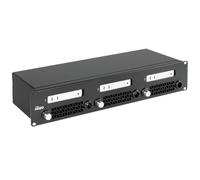 Tecmojo 2U Rack Mount Enclosure for 3 Mac mini, 19-Inch Rackmount with Individual Power Control, Front Port Access, SSD Storage Space and Cable Management