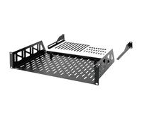 Tecmojo 2U Rack Shelf,19 inch Server Rack Shelf 12 inch Depth,Weight Capacity 110Lbs/50kg,Rack Mount Shelf for 19" Network Racks & Cabinets,with Complete Accessories