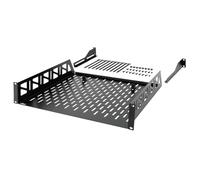 Tecmojo 2U Rack Shelf,19 inch Server Rack Shelf 16 inch Depth,Weight Capacity 110Lbs/50kg,Rack Mount Shelf for 19" Network Racks & Cabinets,with Complete Accessories