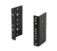 Tecmojo 2U Vertical Rack Rail Pair DIY Rack Rail Kit 12-24 Screws Included to Mount 2U-20U Equipment
