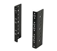 Tecmojo 3U Vertical Rack Rail Pair Kit DIY Rack Rails Kit, 12-24 Screws Included to Mount Equipment 2U-20U
