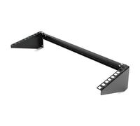 Tecmojo 3U Vertical Wall Mount bracket, Foldable Patch Panel Bracket fit 19” Switches/IT/Data Equipment, Open Frame Server Rack with 44lbs(20kg) Capacity, Vertical/Horizontal Mounting