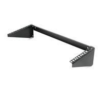 Tecmojo 4U Vertical Wall Mount bracket, Foldable Patch Panel Bracket fit 19” Switches/IT/Data Equipment, Open Frame Server Rack with 44lbs(20kg) Capacity, Vertical/Horizontal Mounting