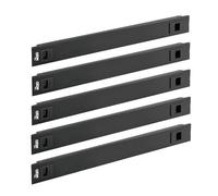 Tecmojo 5 Pack 1U Blank Panel, Cold Rolled Steel Rack Blank Panel, Rack Mount Plate for 19 in Server Rack Enclosure or Network Cabinet, Toolless Mounting, Black