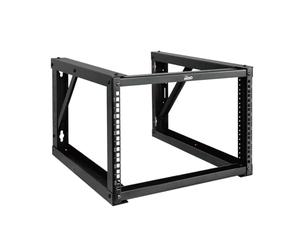 Tecmojo 6U Fixed Wall Mount Network Rack 24.81" Depth Open Frame for Server Data/AV/IT/Communication/Computer Equipment/Patch Panel Heavy Duty