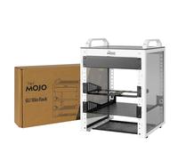 Tecmojo 6U Network Rack, 10 inch Mini Server Rack with 2 Side Translucent Panels & 2 Top Handles, 7.87 inch Deep, for 10 inch IT Equipment & A/V Devices, White