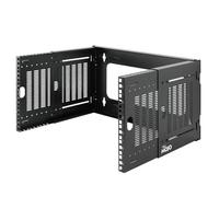 Tecmojo 6U Wall Mount Network Rack, 19" Open Frame Patch Panel Bracket with Adjustable Depth 9.7-15.9 in, Fits Shallow IT Equipments, 110 lbs Capacity, EIA-310 Compliant