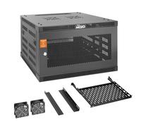 Tecmojo 6U Wall Mount Rack Cabinet, Heavy-Duty 176 Lbs High Load Capacity, 19” Enclosed Server Network Rack with Mesh Door, 23.6” Deep - Elite Collection