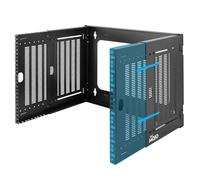 Tecmojo 8U Wall Mount Network Rack, 19" Open Frame Patch Panel Bracket with Adjustable Depth 9.7-15.9 in, Fits Shallow IT Equipments, 110 lbs Capacity, EIA-310 Compliant