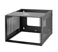 Tecmojo 8U Wall Mount Rack,8U Rack 13.9 inch Depth,132lbs(60kg) Weight Capacity,19" Network Rack for Shallow Server and IT Equipment, Network Switches,Patch Panel Bracket,Black