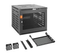 Tecmojo 9U Wall Mount Rack Cabinet, Heavy-Duty 176 Lbs High Load Capacity, 19” Enclosed Server Network Rack with Mesh Door, 17.7” Deep - Elite Collection