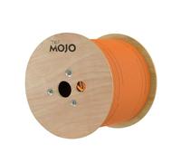 Tecmojo CAT7 S/FTP 500M Reel, 10Gigabit LAN Ethernet Network Bulk Cable Pure Copper Conductor 23AWG with 30% AL-MG Braiding Shielding LSZH B2ca, Orange