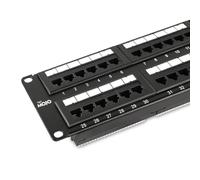 Tecmojo UL Listed 48 Port Cat6 Patch Panel, 2U Network Patch Panel for 19 inch Rack Mount equipments,10G Support, Unshielded