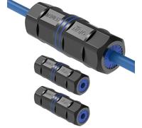 Tecmojo Waterproof RJ45 Coupler CAT6 FTP, Length 82mm, 3Pack