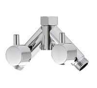 Tecmolog Brass Diverter Valve 2-Way Y Splitter 1/2 Inch for Shower Hose and Head Chrome DSF014A