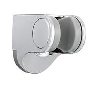 Tecmolog Handheld Shower Head Bracket ABS Plastic Wall Mount Screw Shower Wand Holder Adjustable for Hand Shower Chrome, ST01