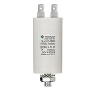 TECNID MG8160 Permanent for Engines 16µF 450V M8 Power Nut The starter capacitor is in a cylindrical polypropylene housing. Electrical connection via 4 terminals, white