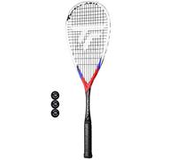 Tecnifibre Carboflex 130 X-Speed Squash Racket & 3 Squash Balls