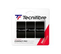 Tecnifibre Contact Pro Tennis Grips Black (3 Grip Pack)