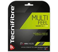 Tecnifibre MultiFeel Tennis String Set, Color- Black, Gauge- 1.30mm