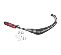 Tecnigas E-Box-2 Exhaust Aluminium red / black with approval for Derbi