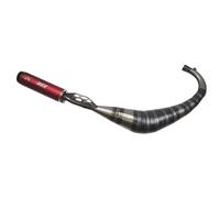 Tecnigas E-Box-2 Exhaust Aluminium red / black with approval for Yamaha DTR SM X
