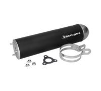 Tecnigas E-NOX aluminum rear muffler black for Gilera RCR