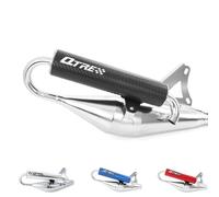 Tecnigas Q-Tre Sport Exhaust Compatible Compatible with Compatible with Compatible with Compatible with Horizontal (2-Stroke/50ccm) (Carbon)