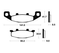Free Shipping Tecnium MA97 Organic Brake Pads for Motorcycle Spare Parts