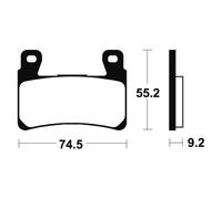 Tecnium Mf360 Sintered Brake Pads Clear