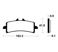 Tecnium Mf401 Sintered Brake Pads Clear