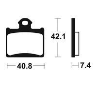 Tecnium Mo372 Sintered Brake Pads Clear