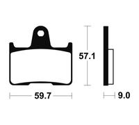 Tecnium MR265 Sintered Brake Pads For Motorcycle Parts Accessories
