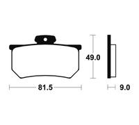 Tecnium Mrr161 Sintered Brake Pads Clear