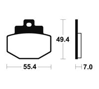 Tecnium Mss272 Sintered Brake Pads Clear