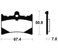 TECNIUM Sintered Metal Brake Pads - MTR101