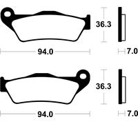TECNIUM Street Performance Sintered Metal Brake pads - MR503