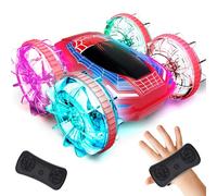 Tecnock 2025 Amphibious Remote Control Car Boat, 4WD Gesture RC Cars with Magnetic Charging, 60 Min Playtime, LED Lights, Pool Toys for Kids Ages 6-12, Gift Toys for Boys Girls